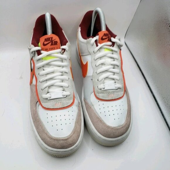 Nike Air Force 1 Shadow Low Trainers UK5/US7.5/EU38.5 CU8591-600 Orange Pearl - Picture 4 of 7